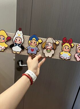 拼豆展示架免打孔毛毡板展示墙贴客厅卧室白墙改造装饰ins照片墙