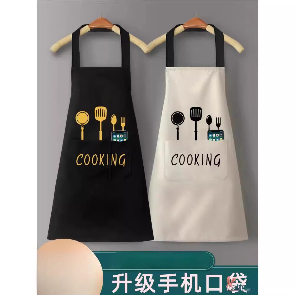 厨房用的围巾做饭家用韩版围裙防水防油成人男女个性情侣2022新款