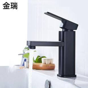 洗手盆冷热水家用卫生间洗脸盆洗漱台面盆不锈钢方形