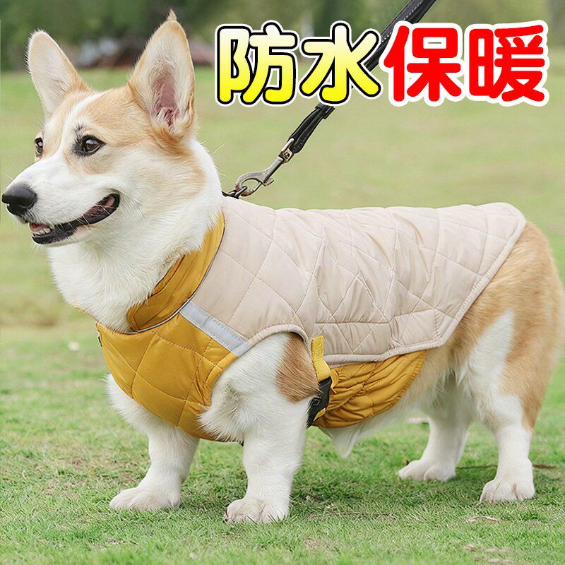 冬季狗狗衣服柯基保暖羽绒棉服泰迪大中小型狗棉衣秋冬装宠物棉服