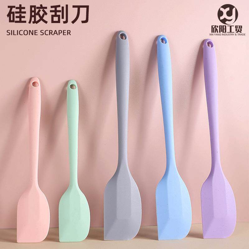 烘焙工具两件式矽胶刮刀大号耐高温蛋糕奶油抹刀橡皮铲刀搅拌刮板