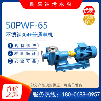 50PW-65型卧式污水离心泵 耐腐蚀泥浆排污泵大流量淤泥砂浆杂质泵