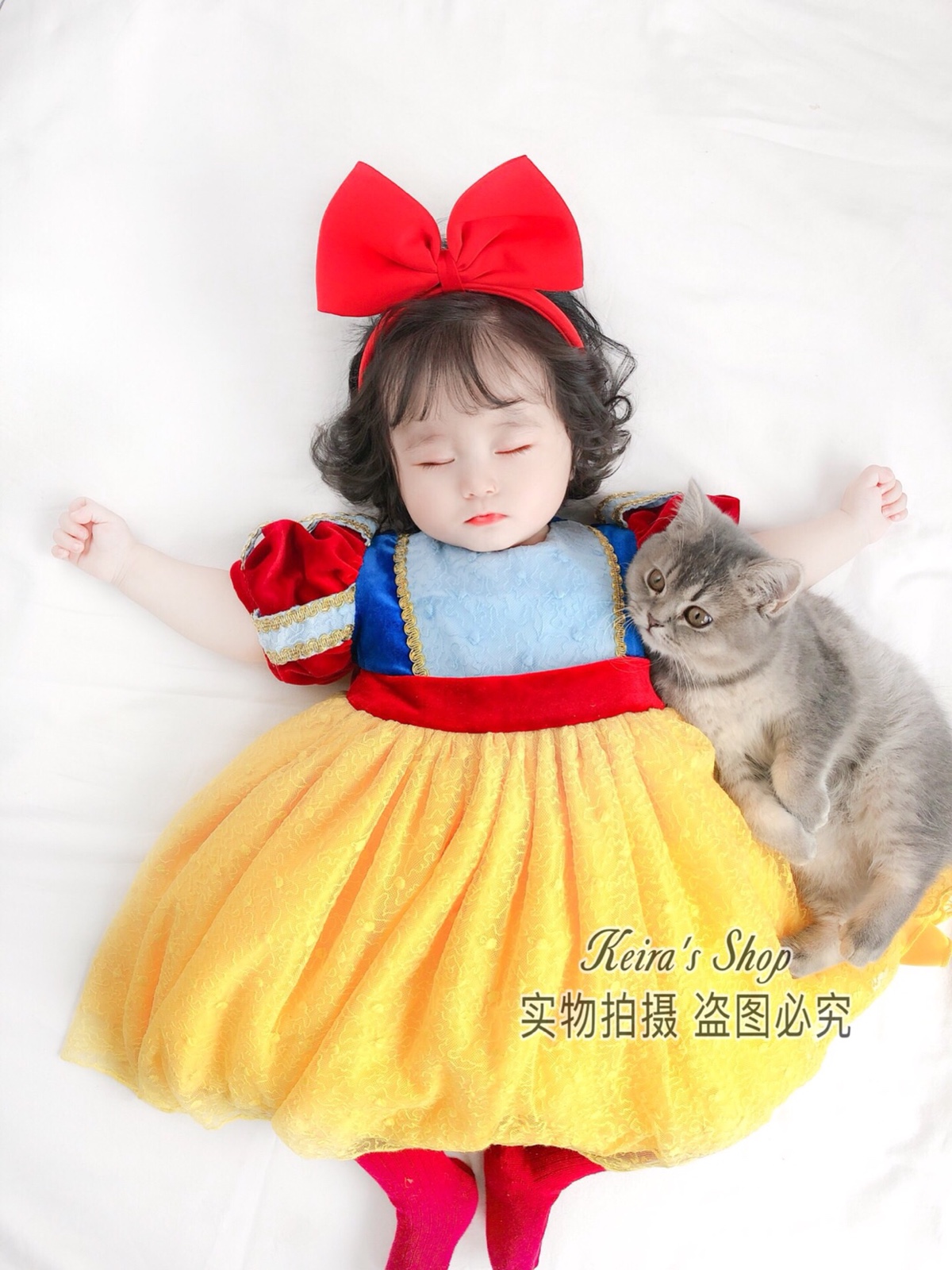 迪士尼西班牙洋气风女宝连衣裙