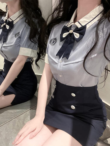 水手服半身裙显瘦韩式套装