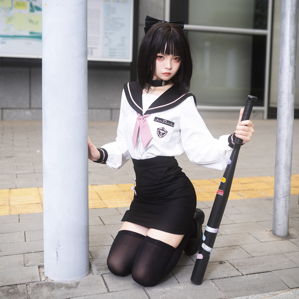 套装女可爱日系学生包臀裙