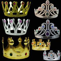 王冠派对公主头喾COS国王皇后头饰 皇冠皇后凤冠头圈舞会装饰头箍
