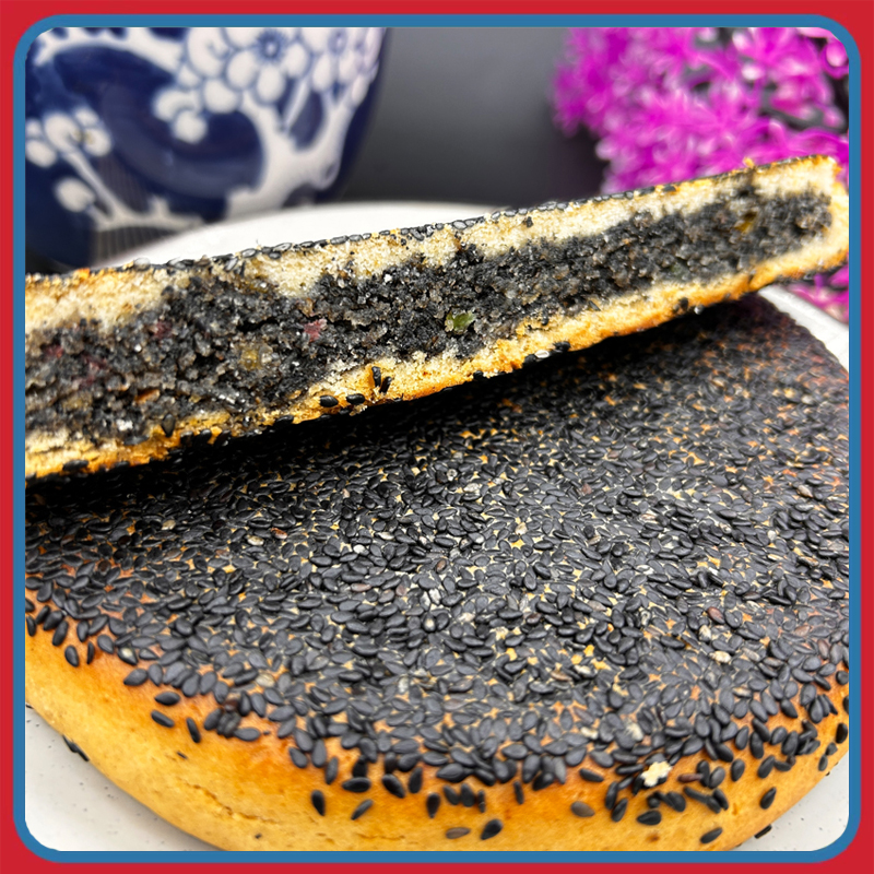 安庆特产老式大麻饼传统手工月饼黑芝麻馅饼老牌苏式糕点休闲零食