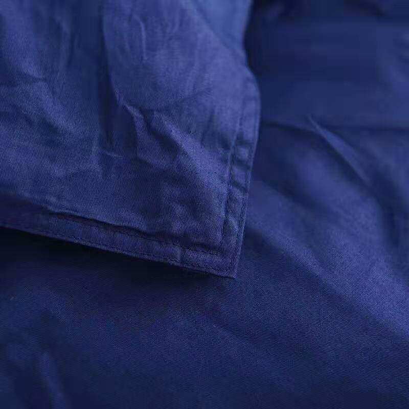 全棉四季款简约素色火焰蓝色单品被套纯棉斜纹藏蓝色纯色单色被罩在类目 床上用品, 被套中 - 来自Buy2taobao.com提供专业的淘宝代购服务