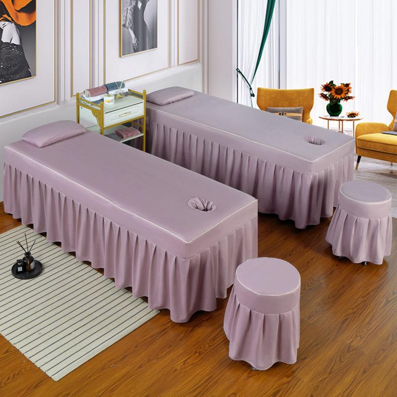 美容床套单张床套理疗按摩床套加厚熏蒸床套洗发床套加枕套可定制