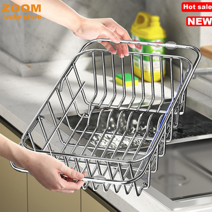Rack Sink Stainless Dryer Dish Steel Drying