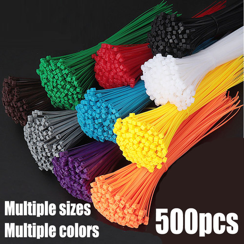 500pcs nylon cable ties Cable management Zip ties 4+6+8+10in
