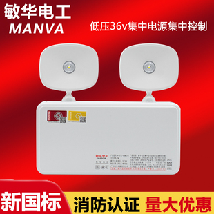 敏华电工智能消防应急照明集中电源箱集中控制A型eps双头灯36劳士