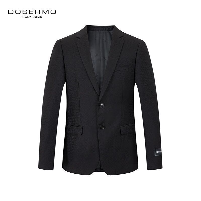 丹西摩(DOSERMO)轻奢男装提花针织休闲便西男士轻商务西装外套