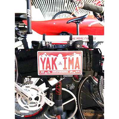 雅基马箱式汽车后自行车架国产化版车牌架，解决瞭堵牌问题