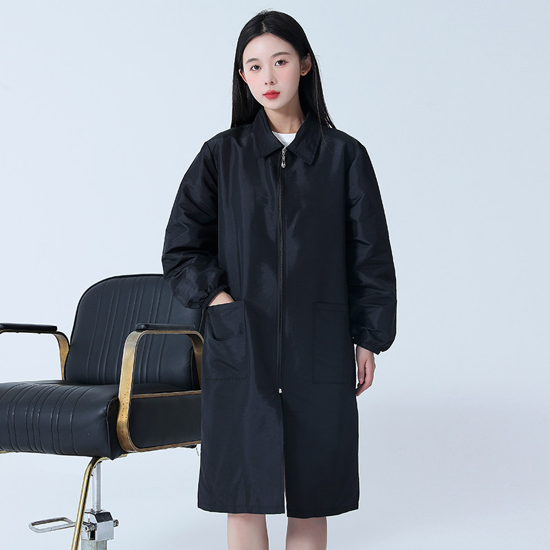 美发工作服烫染发焗油发型师小工服宠物店理发围裙中工助理罩衣