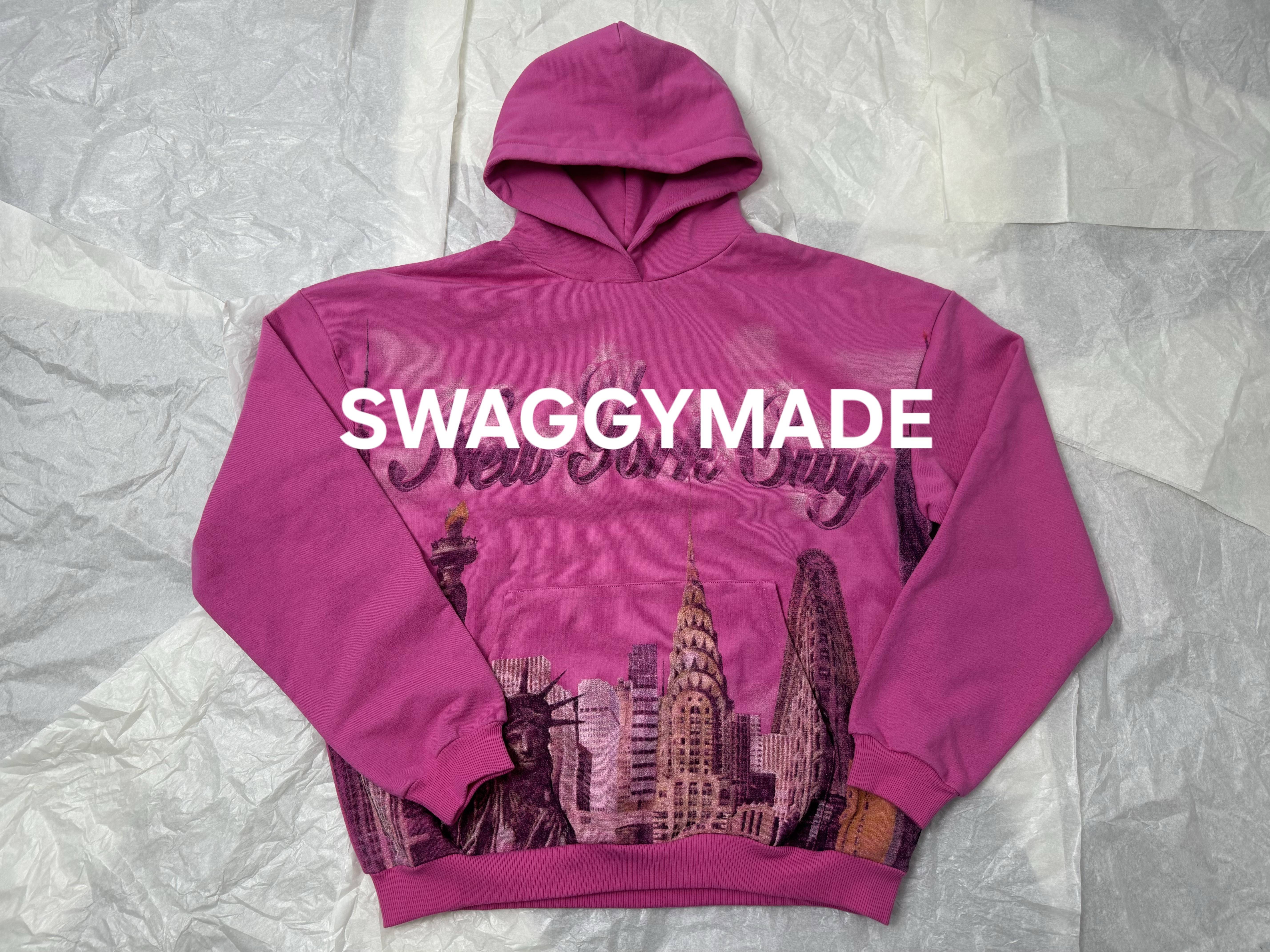 thumbnail for In stock: 18SS Statue of Liberty pink hoodie
