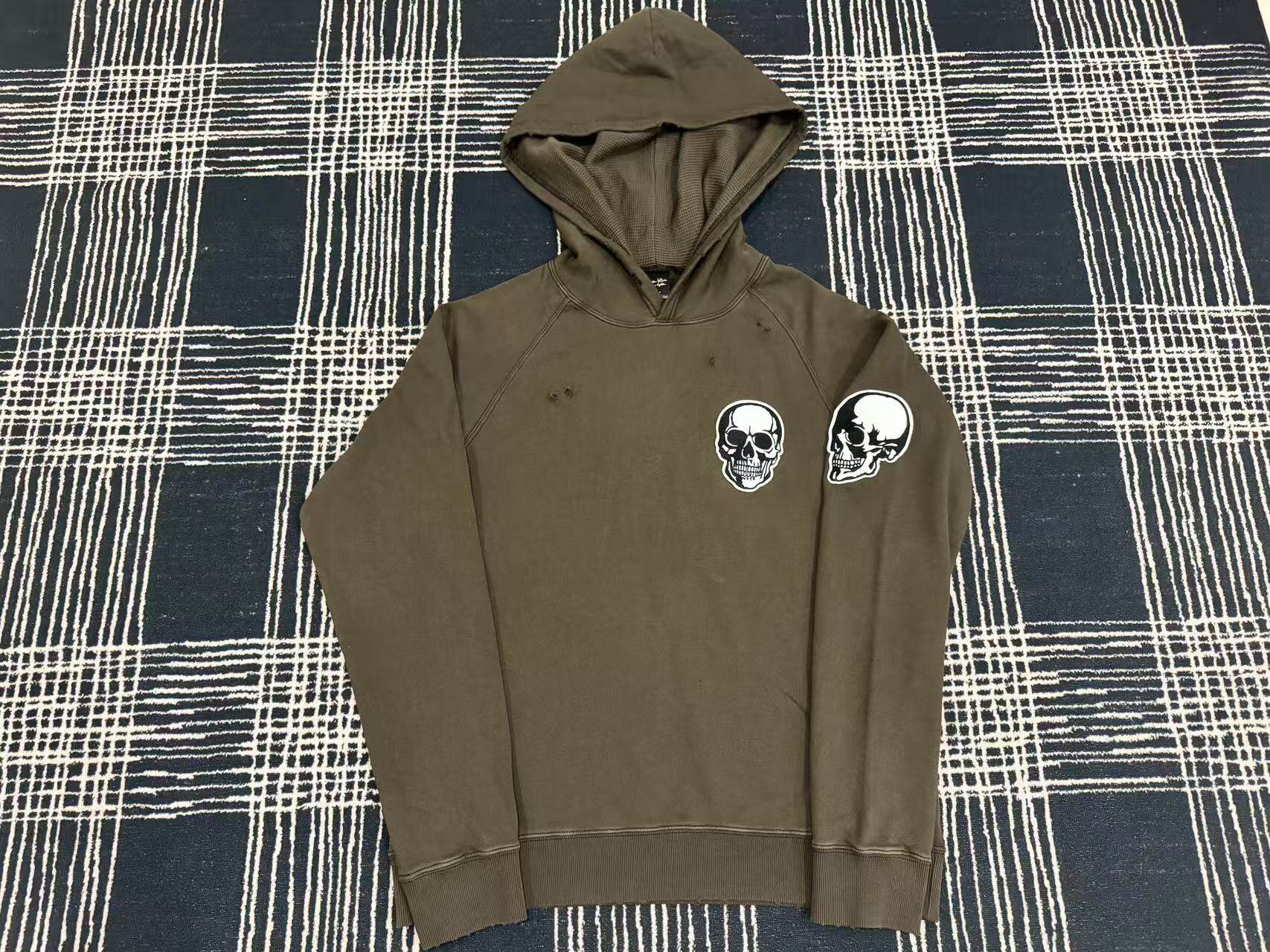 thumbnail for MADEBYSWAG makes an old pullover sweatshirt with its own SS04 Double Skull Hoodi