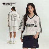 Летняя ретро спортивная футболка с коротким рукавом, комплект, свободный крой, V-образный вырез