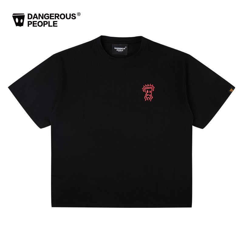 Xue Zhiqian dsp short-sleeved trendy brand basic loose casual trendy couple solid color T-shirt thumbnail 2
