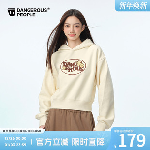 连帽卫衣 短款 Dangerouspeople薛之谦dsp米花小眼睛字母修身 女装