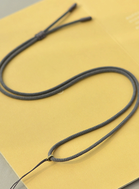 简约吊坠挂绳项链绳素绳可调节玉坠佛牌翡翠配绳2.5mm挂坠绳高档