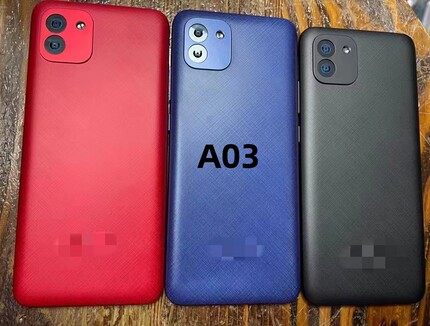 Suitable for Samsung A03/A03S/A03 Core Back Cover Plastic Battery Cover Shell Back Cover Middle Frame