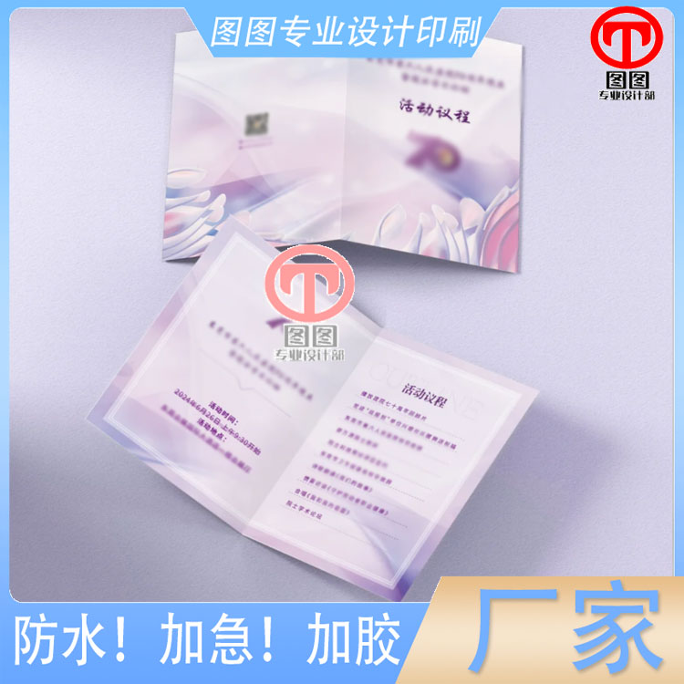 活动议程画册设计俄罗斯旅行DM单A4广告单页157克宣传单双面印刷