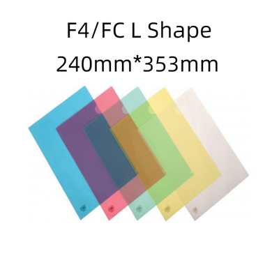 L-Type Plastic Clear Practical A3/FC A4 Size Document Folder