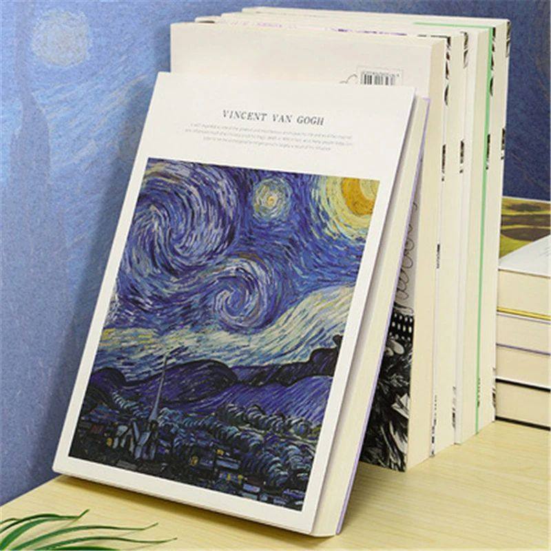 120 Sheets Thicken Beige Paper Sketch Book Student Art Paint