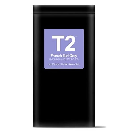 澳洲代购直邮T2锡罐装French Earl Grey法式伯爵红茶60pk独立茶包