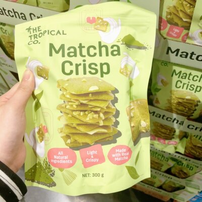 澳洲代直邮 The Tropical Co Matcha Crisp 抹茶脑袋香脆杏仁曲奇