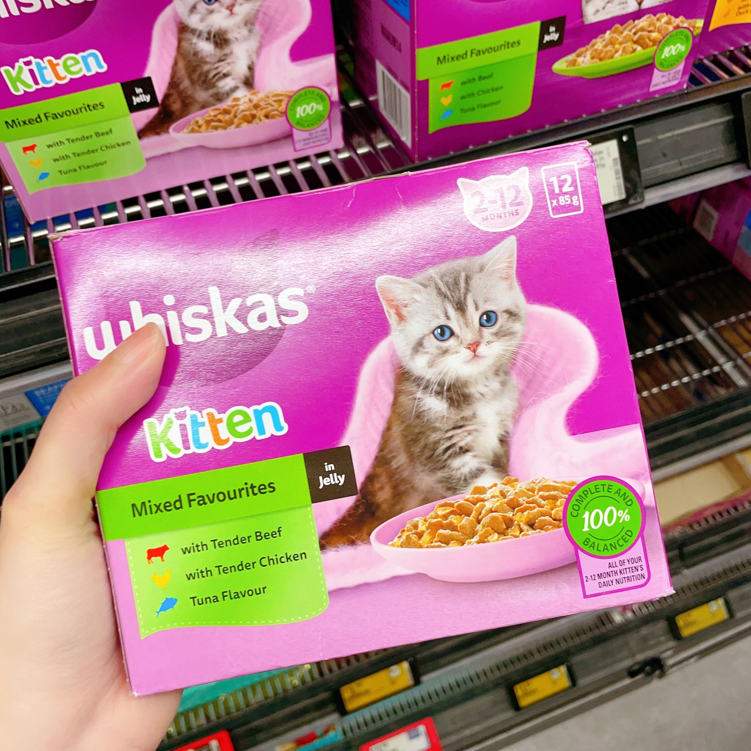 澳洲代购直邮 Whiskas  幼猫 成年猫 老年猫 猫粮 宠物粮 12x85g