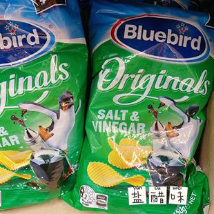 澳洲代购直邮Blue bird蓝鸟新西兰土豆美味休闲零食多味薯片 150g