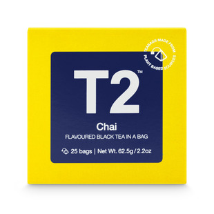 澳洲代购直邮 T2茶叶 Chai Teabag 印度茶袋装茶包 25pk