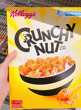 澳洲代购Kelloggs家乐氏Crunchy Nut美味酥脆坚果玉米片 670g进口