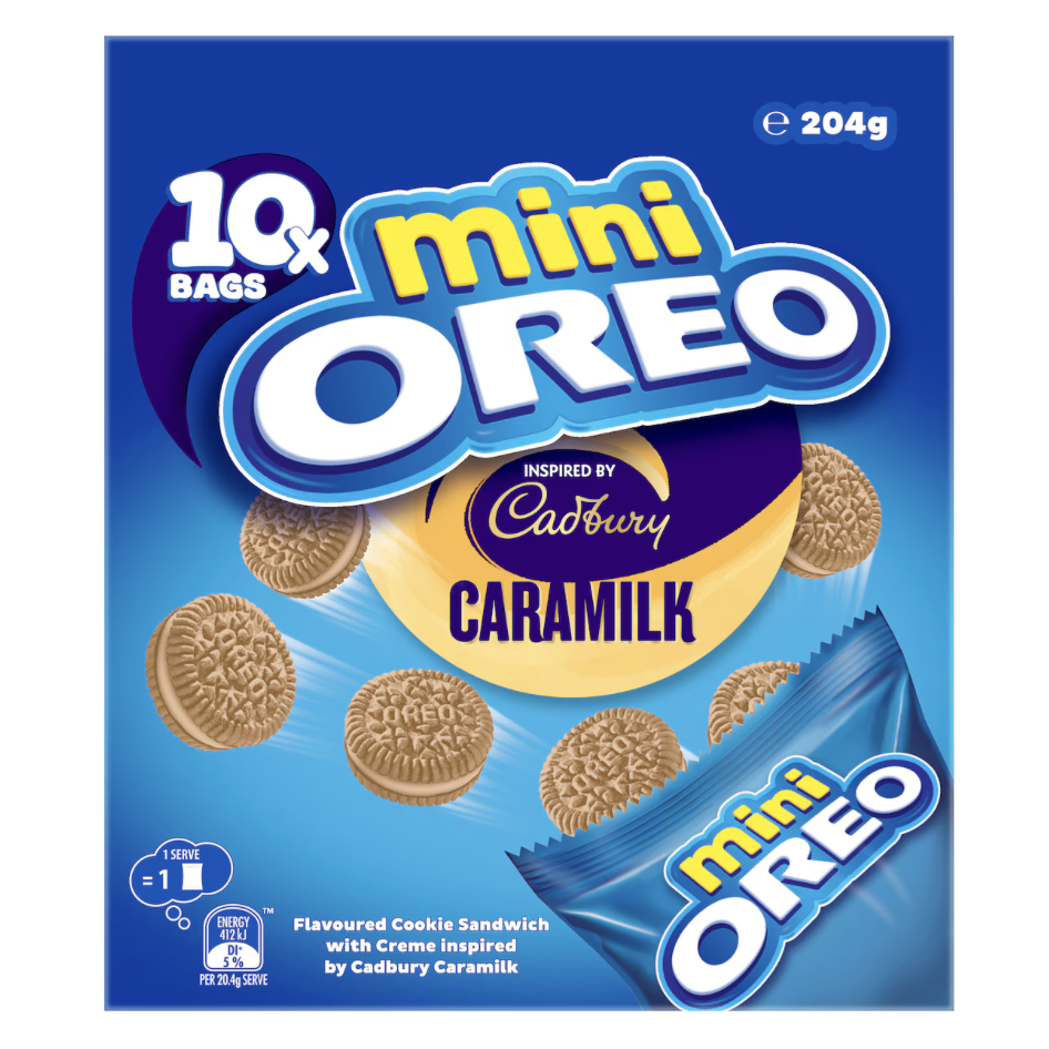 澳洲代购直邮oreo奥利奥mini迷你饼干午餐10小包装10 Pack | 204g