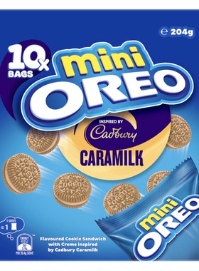 澳洲代购直邮oreo奥利奥mini迷你饼干午餐10小包装10 Pack | 204g