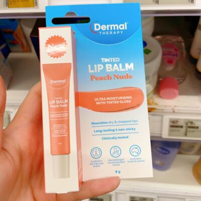 澳洲代购直邮 Dermal Therapy全新保湿唇部救星修复有色润唇膏 8g