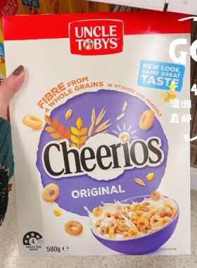澳洲代购直邮 Uncle Tobys托比斯叔 Cheerios即食早餐燕麦圈 580g