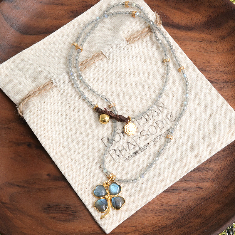 BohemianRhapsodie拉长石毛衣链