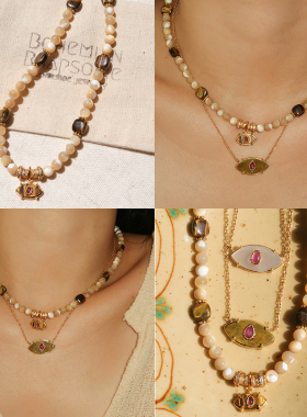 BohemianRhapsodie镀金虎眼项链