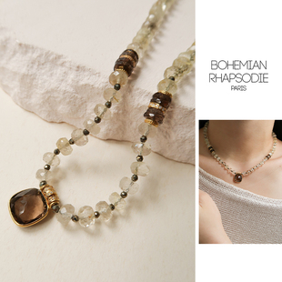 【25秋冬新品】Bohemian Rhapsodie 金发晶锁骨链波西米亚风项链