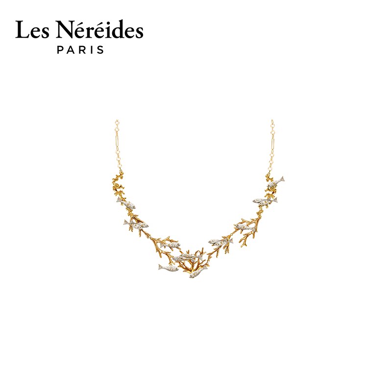 Les Nereides黄金之海系列 金色珊瑚 项链