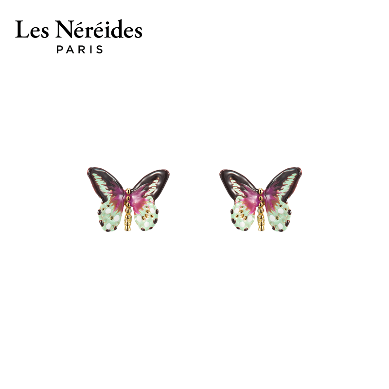 Les Nereides爱护小动物系列 蝴蝶 耳钉
