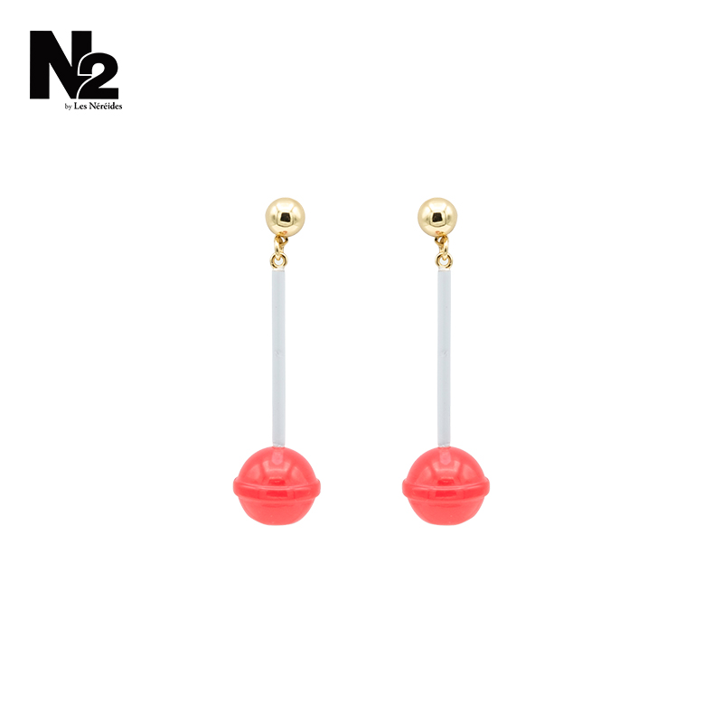 N2 by Les Nereides糖果铺系列 棒棒糖 耳钉