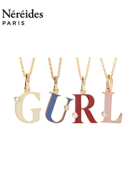 Les Nereides字母系列 简约字形吊坠 项链