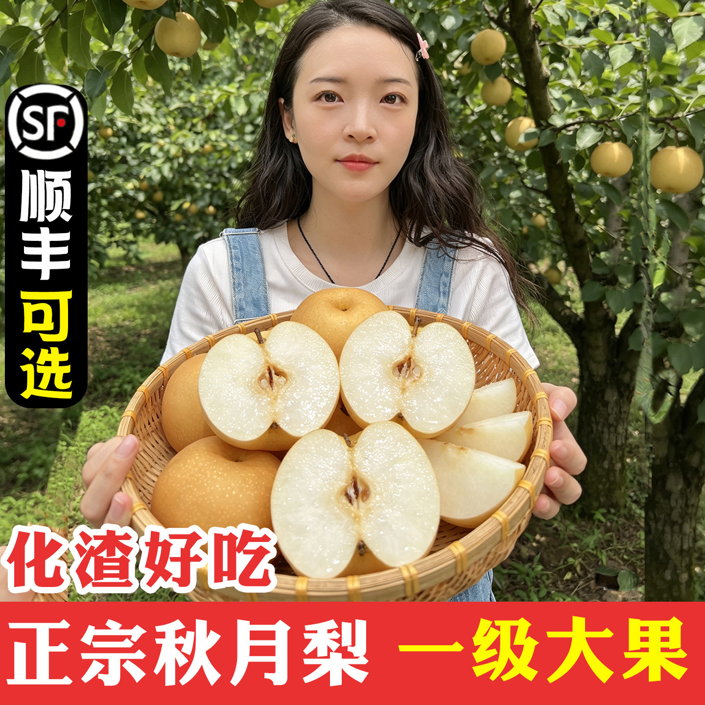 不甜包退~正宗爆汁莱阳秋月梨图片
