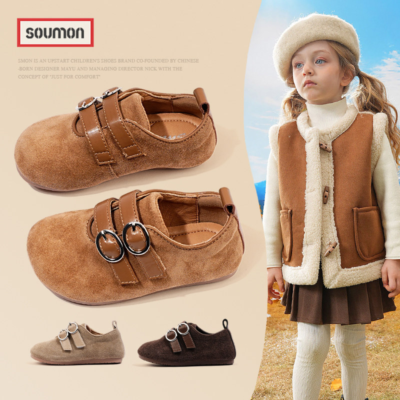 女童皮鞋2025春秋季新款儿童勃肯鞋中大童鞋子公主鞋小童单鞋