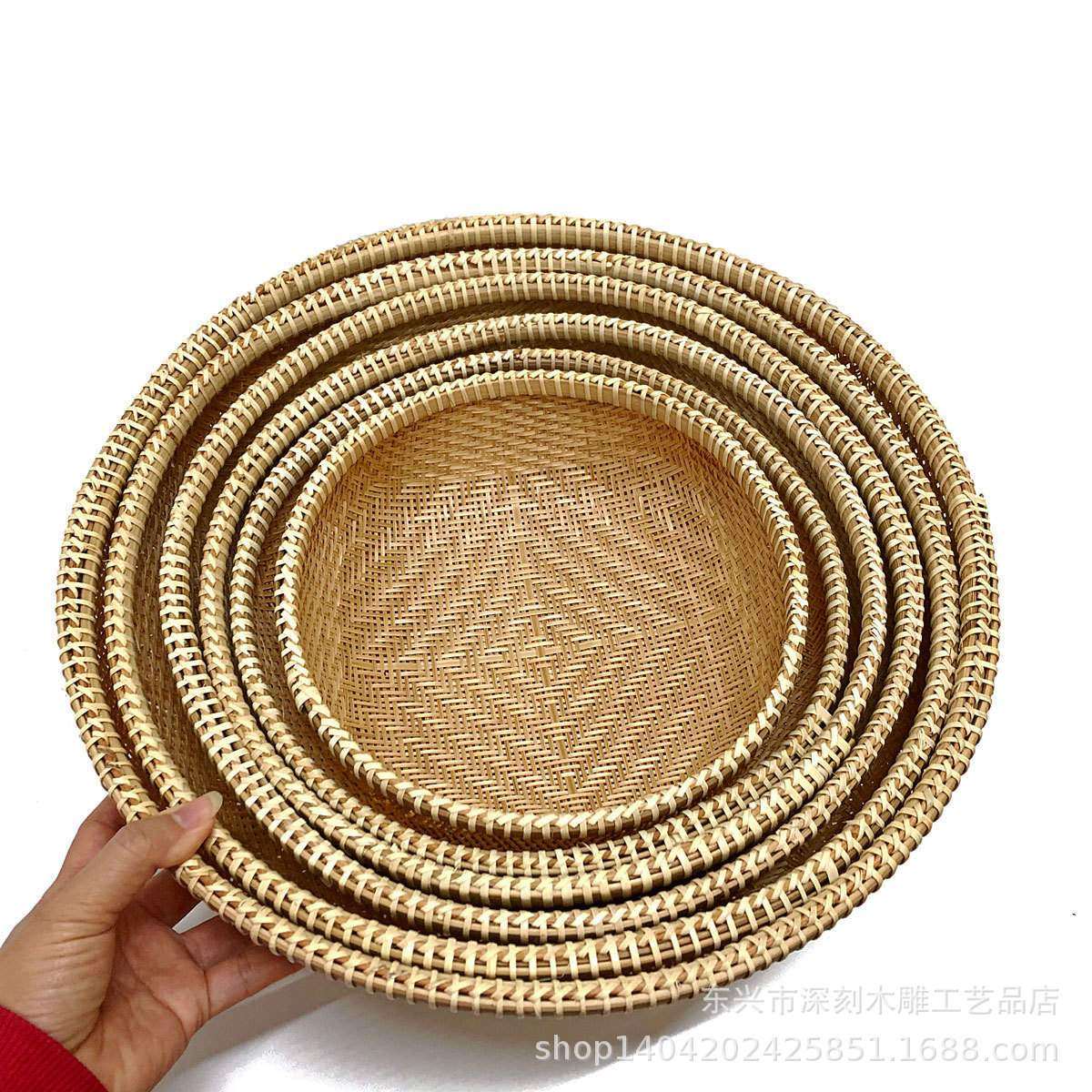 越南竹编篮竹制品收纳筐农家竹簸箕竹编篮子水果篮沥水竹筛子,特色手工艺,竹编/竹雕,淘宝优惠券,粉丝福利购,淘宝优惠卷