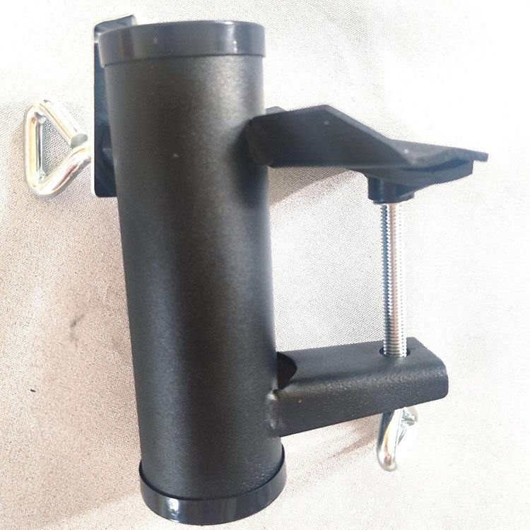 大伞夹子固定伞神器现货户外伞脚底座黑色升级夹伞架直销